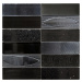 Sklenená mozaika Mosavit Geo negro 30x30 cm mat / lesk GEONE