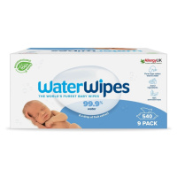 WATERWIPES 100 % BIO odbúrateľné obrúsky 9 x 60 ks