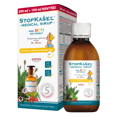 DR.WEISS STOPKAŠEĽ Medical sirup od 1 roku 300 ml