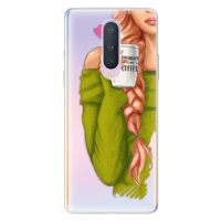 Odolné silikónové puzdro iSaprio - My Coffe and Redhead Girl - OnePlus 8
