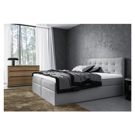 Expedo Čalúnená posteľ boxspring BRIGITE + topper, 180x200, jasmine 90