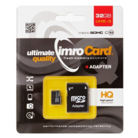 Imro microSD 32GB class 10 UHS-3 s adaptérom