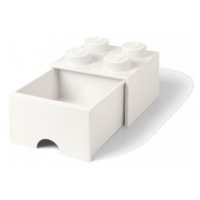 LEGO® úložný box 4 so šuplíkom biela