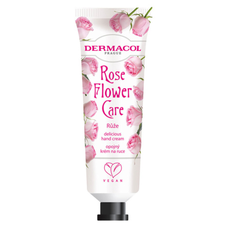 DERMACOL Flower Care Opojný krém na ruky Ruža 30 ml