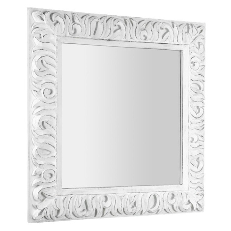ZEEGRAS zrkadlo v ráme, 90x90cm, biela IN395 Sapho