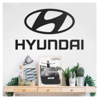 Drevené logo auta na stenu - Hyundai