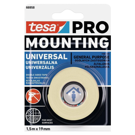 Páska tesa® Mounting PRO Universal, montážna, obojstranná, lepiaca, 19 mm, L-1,5 m