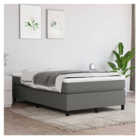 vidaXL Rám na boxspring posteľ tmavosivý 120x200 cm látka