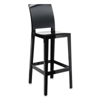 Kartell - Barová stolička One More Please vysoká, čierna