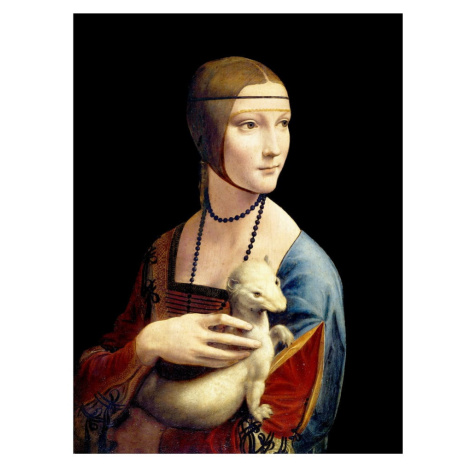 Obraz - reprodukcia 30x40 cm Lady with Ermine, Leonardo Da Vinci – Fedkolor