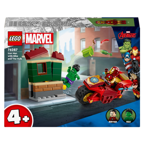 LEGO® Marvel Super Heroes 76287 Iron Man s motorkou a Hulk