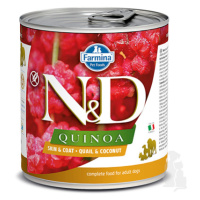 N&D DOG QUINOA Quail & Coconut 285g + Množstevná zľava zľava 15% 1+1 zadarmo