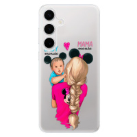Odolné silikónové puzdro iSaprio - Mama Mouse Blonde and Boy - Samsung Galaxy S24+