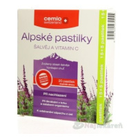 Cemio Alpské pastilky šalvěj a vitamin C pst.15+5