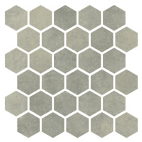 Mozaika Cir Materia Prima soft mint hexagon 27x27 cm lesk 1069918