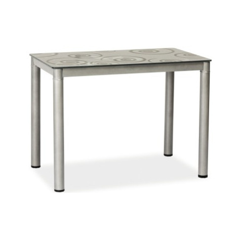 Signal Jedálenský stôl DAMAR | 100x60 cm FARBA: Sivá