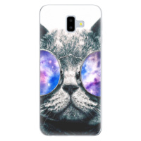Odolné silikónové puzdro iSaprio - Galaxy Cat - Samsung Galaxy J6+