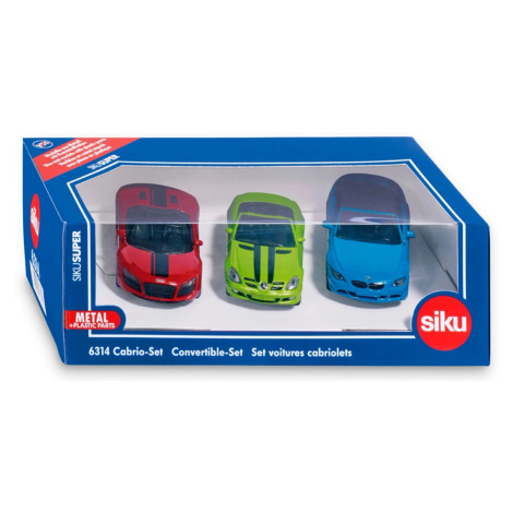SIKU Super Kovový model Set kabrioletov, 3 ks