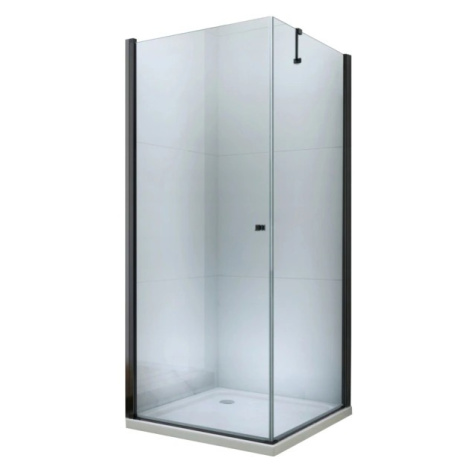 MEXEN/S - PRETORIA sprchovací kút 80x80, transparent, čierna 852-080-080-70-00