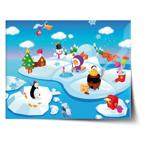 Plagát Antarktída - 60x40 cm