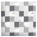 Sconto Posteľná bielizeň PATCHWORK sivá, 70x90 a 140x200 cm