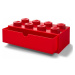 LEGO® stolný box 8 so zásuvkou - červená