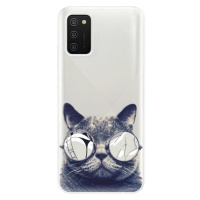 Odolné silikónové puzdro iSaprio - Crazy Cat 01 - Samsung Galaxy A02s
