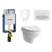 Cenovo zvýhodnený závesný WC set Geberit na zamurovanie + WC Laufen Laufen Pro Nordic SIKOGE2H8