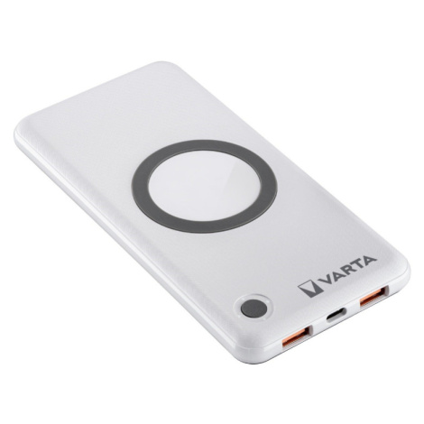 VARTA Portable Wireless Powerbank, 10000mAh, strieborná