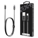 Next One USB-A to Lightning Metallic Cable 1m sivý