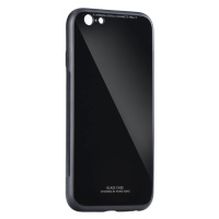 Plastové puzdro Glass case pre Samsung Galaxy J4 Plus čierne