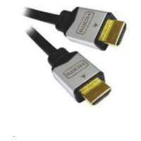 Kábel PREMIUMCORD HDMI A - HDMI A M/M 5 m pozlátené a kovové HQ konektory