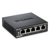 D-Link DGS-105 5-portový gigabitový stolný prepínač s kovovým puzdrom