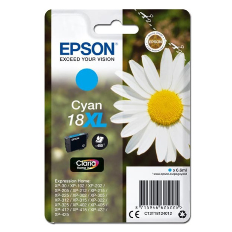 Epson 18XL C13T18124012 azúrová (cyan) originálna cartridge