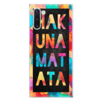 Odolné silikónové puzdro iSaprio - Hakuna Matata 01 - Samsung Galaxy Note 10