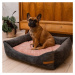 Ružovo-tmavosivý pelech pre psa 65x75 cm SoftBED Eco M – Rexproduct