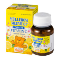 MÜLLEROVE medvedíky - vitamín C s príchuťou citrónu 45tbl
