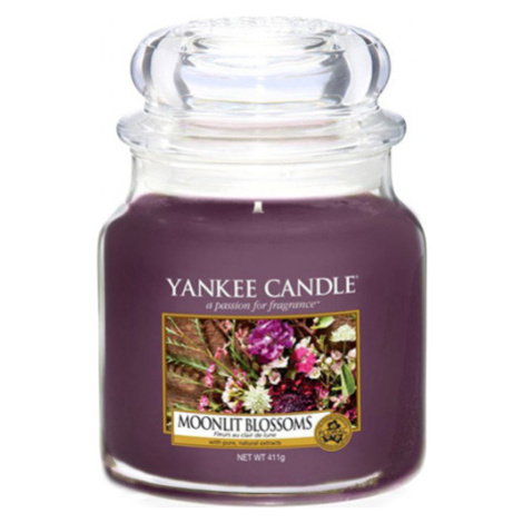 Yankee Candle Kvety vo svite mesiaca, Sviečka v sklenenej dóze , 411 g