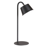 Čierna LED stolová lampa s kovovým tienidlom (výška 34 cm) Voet – Fischer & Honsel