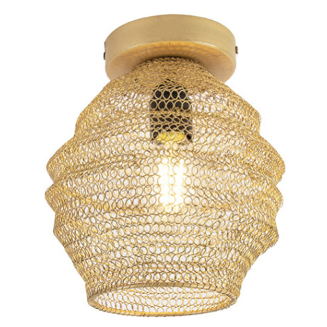 Orientálna stropná lampa zlatá - Nidum Bene QAZQA