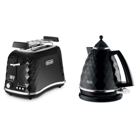 Snídaňová kolekce De'Longhi Brillante - černá (KBJ2001.BK & CTJ2103.BK)