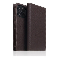 SLG Design puzdro D8 Full Grain Leather pre iPhone 14 Pro - Brown Cream