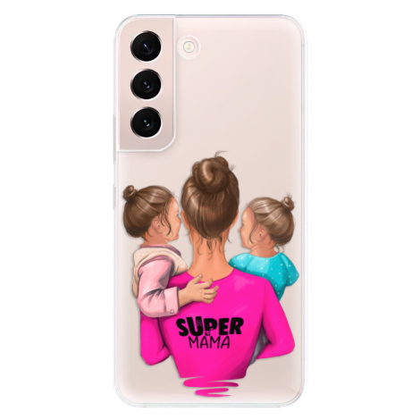 Odolné silikónové puzdro iSaprio - Super Mama - Two Girls - Samsung Galaxy S22 5G