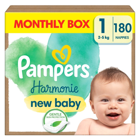 PAMPERS Harmónia plienky M box S1 180 kusov