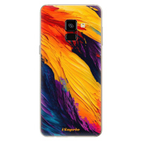 Odolné silikónové puzdro iSaprio - Orange Paint - Samsung Galaxy A8 2018