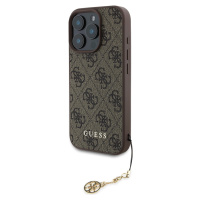 Guess 4G Charm Kryt pre iPhone 16 Pro, Hnedý