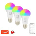 IMMAX NEO Smart sada 3× žiarovka LED E2711W RGB+CCT farebná a biela, stmievateľná, Zigbee 3.0