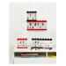 LEGO® zberateľská skrinka na 8 minifigúriek - červená