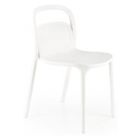 Stohovateľná jedálenská stolička K490 Biela