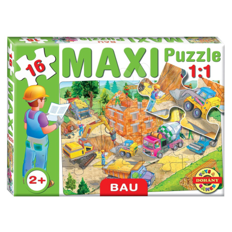 Dohány baby detské puzzle Maxi Stavenisko 16 dielikov 640-5 farebné DOHÁNY